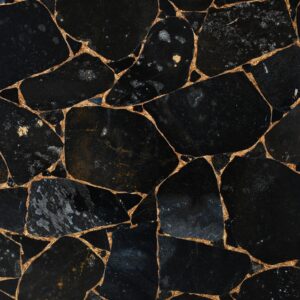 Jasper black with gold